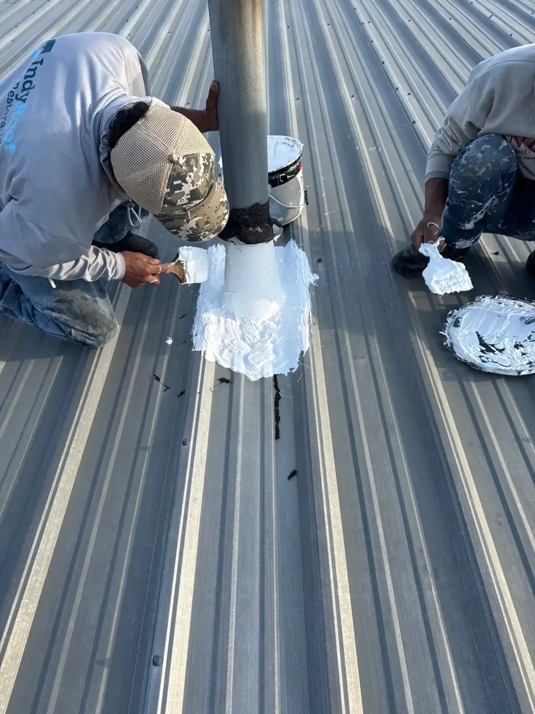 Flashing and seam work in Lake Station