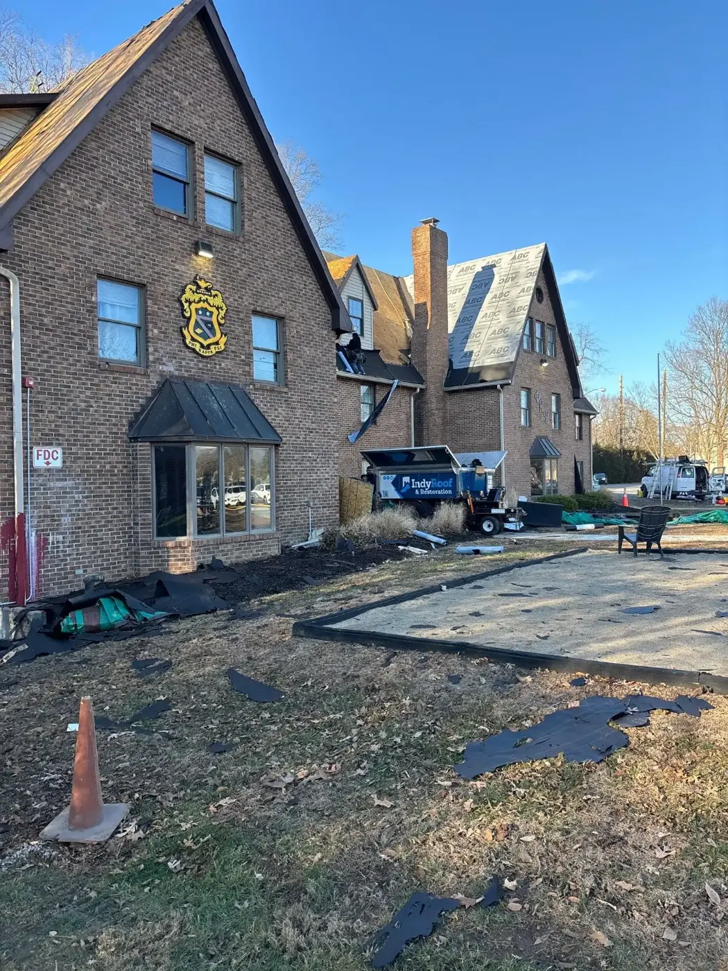 Commercial roof inspection documented in Lake Station